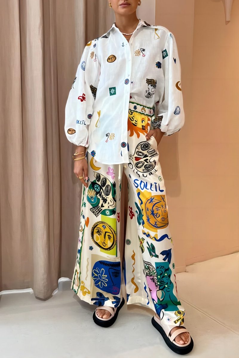 Personalized Graffiti Lantern Sleeve Shirt