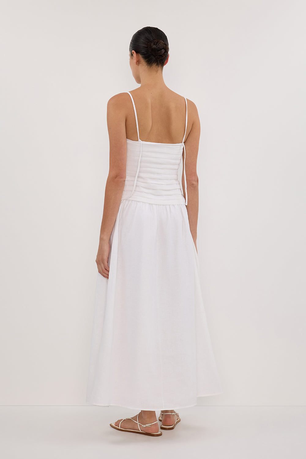 Reena White Midi Dress