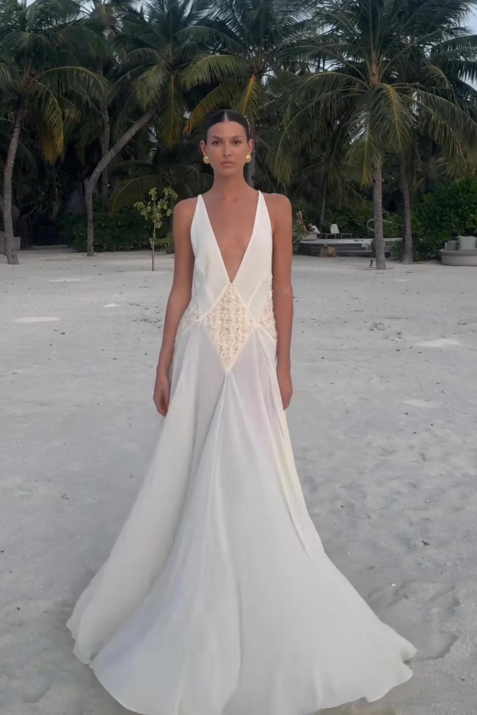 Lavinia Plunging V Maxi Dress